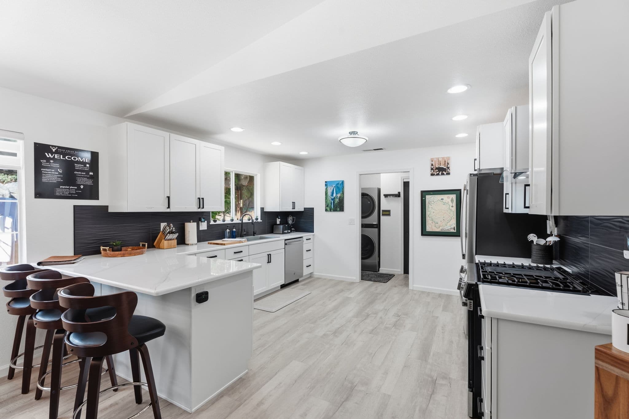 Fully equipped updated kitchen