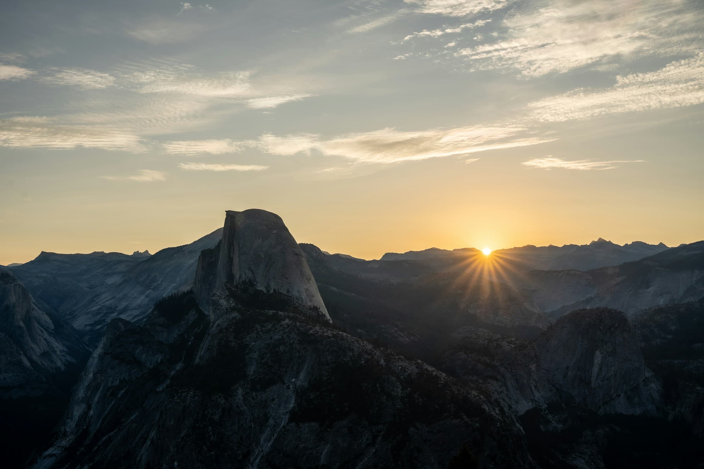 Half Dome rising above Yosemite Valley